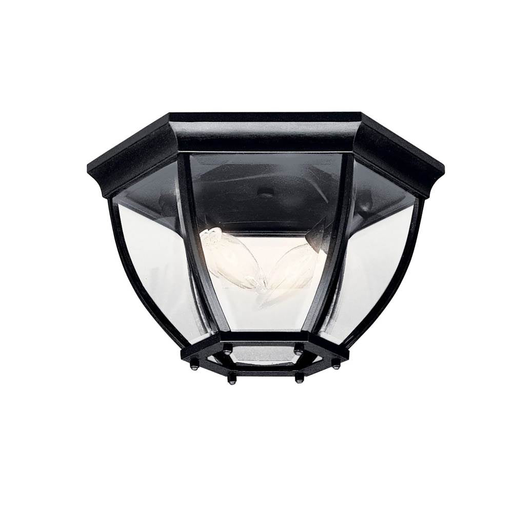 KICHLER 9886BK Barrie 2 Light Flush Mount Black