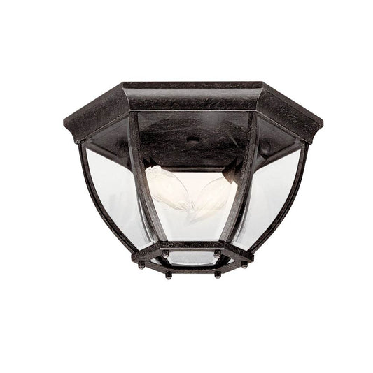 KICHLER 9886TZ Barrie 2 Light Flush Mount Tannery Bronze