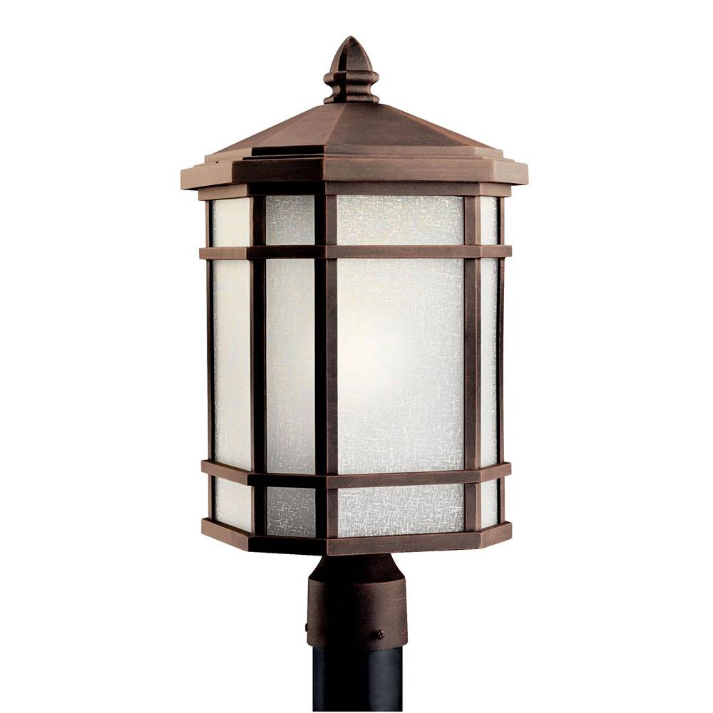 KICHLER 9902PR Cameron 1 Light Post Light Prairie Rock