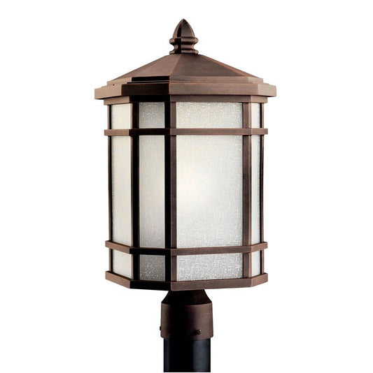 KICHLER 9902PR Cameron 1 Light Post Light Prairie Rock