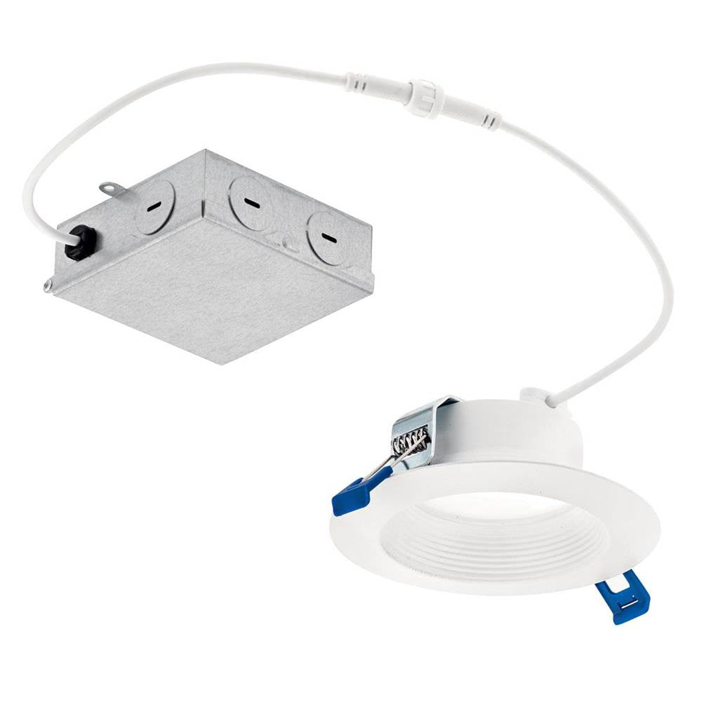 KICHLER DLRC04R3090WHT Direct-to-Ceiling 4 inch Round Recessed 30K LED Downlight in White