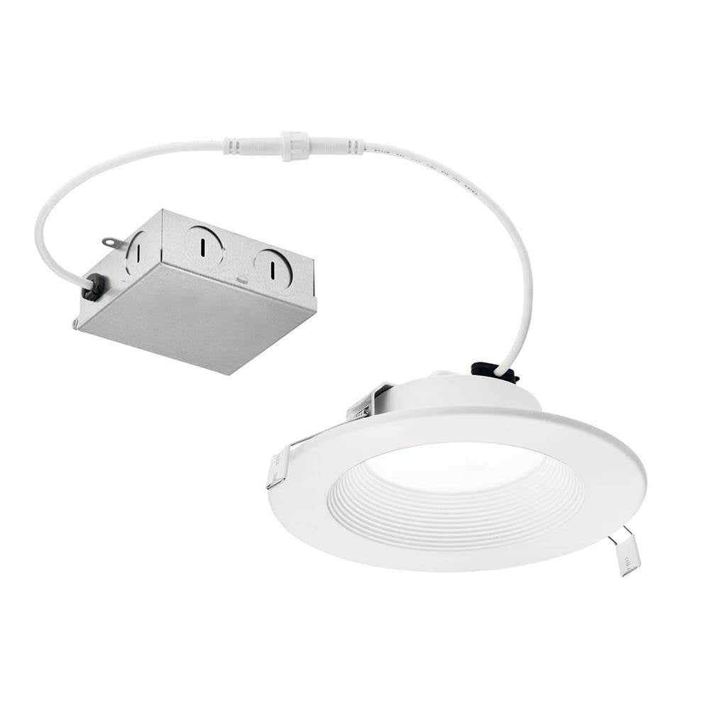 KICHLER DLRC06R2790WHT Direct-to-Ceiling 6 inch Round Recessed 27K LED Downlight in White