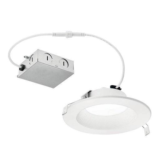 KICHLER DLRC06R2790WHT Direct-to-Ceiling 6 inch Round Recessed 27K LED Downlight in White