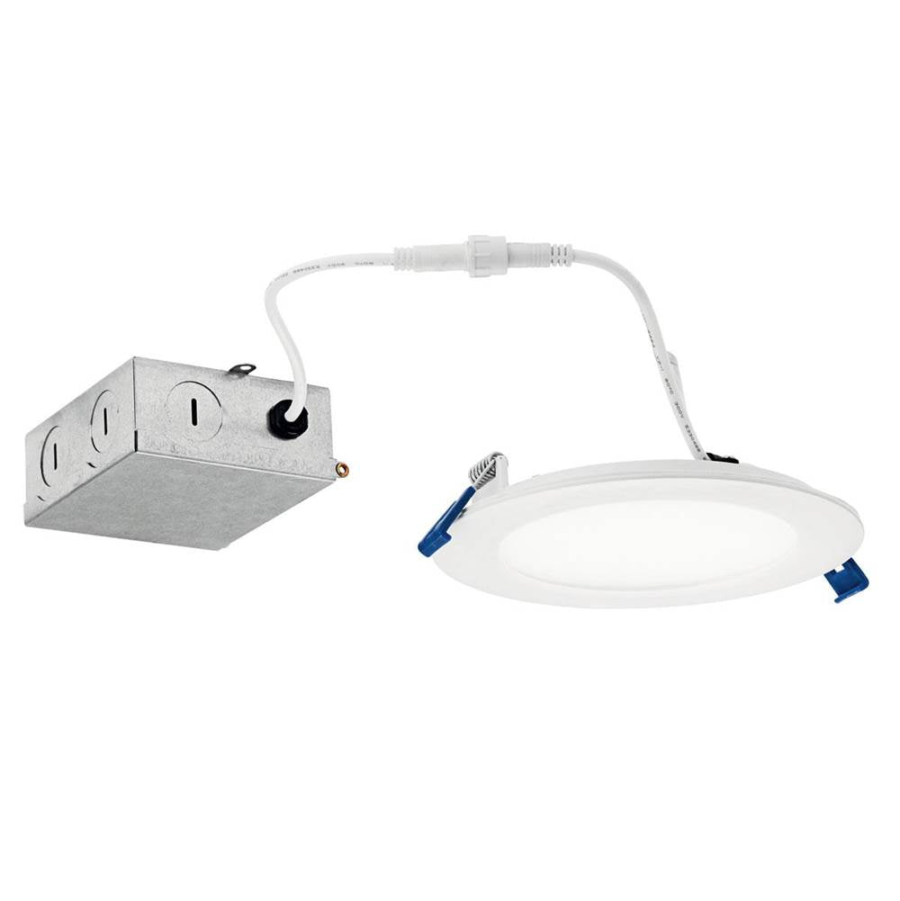 KICHLER DLSL05R3090WHT Direct-to-Ceiling 5 inch Round Slim 30K LED Downlight in White