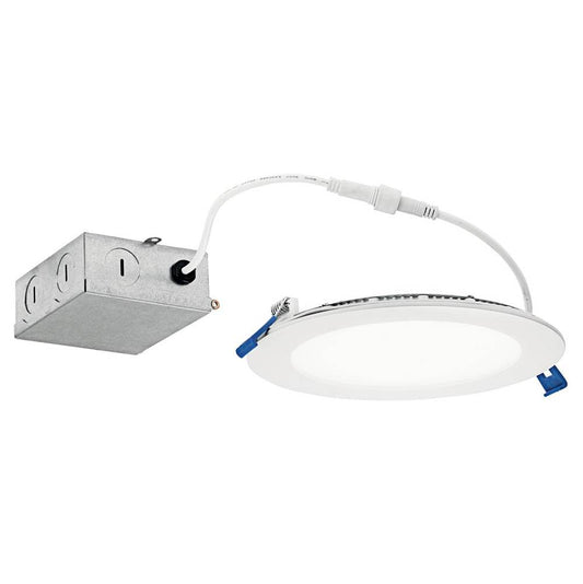 KICHLER DLSL06R3090WHT Direct-to-Ceiling 6 inch Round Slim 30K LED Downlight in White