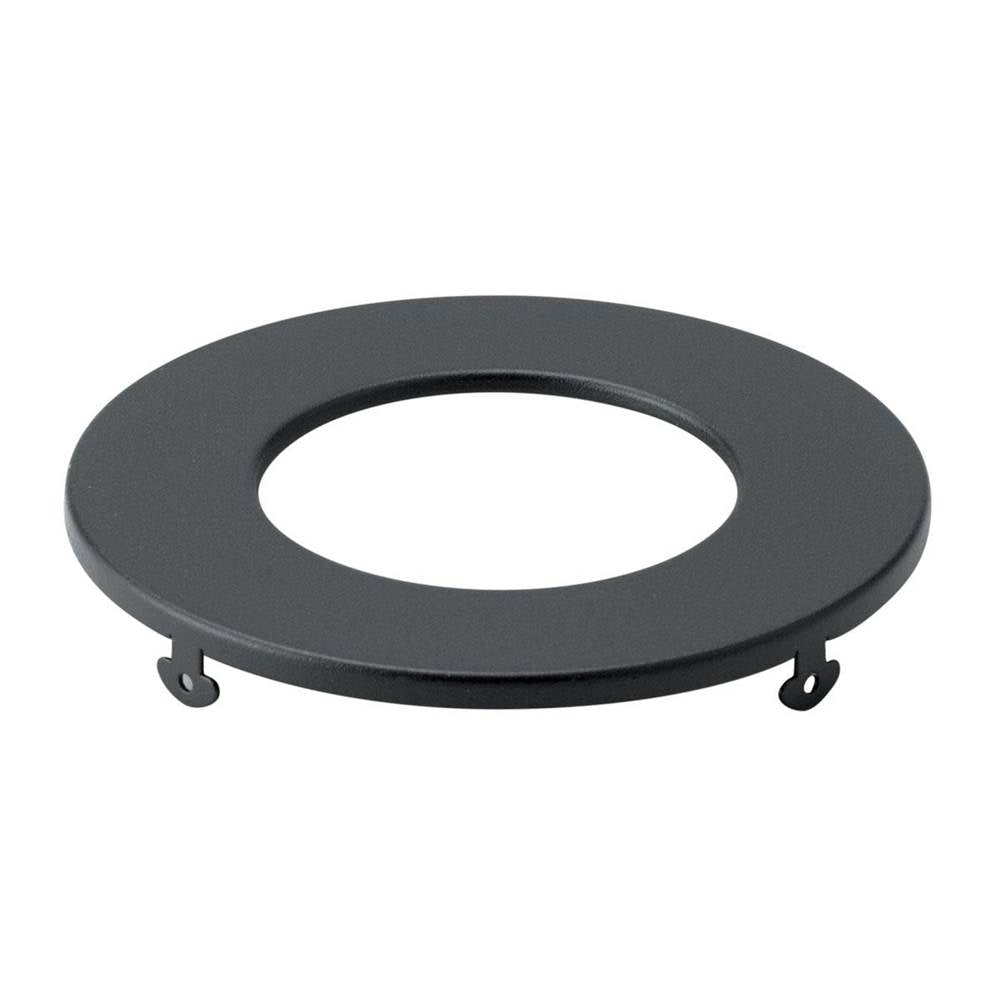 KICHLER DLTSL03RBKT Direct-to-Ceiling Slim Decorative Trim 3 inch Round Textured Black