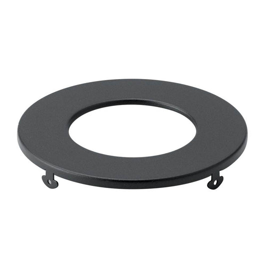 KICHLER DLTSL03RBKT Direct-to-Ceiling Slim Decorative Trim 3 inch Round Textured Black