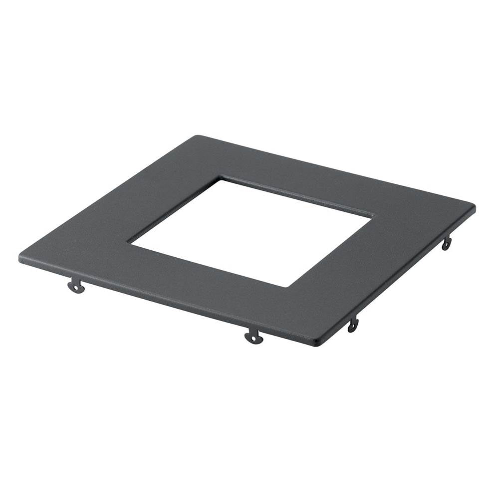 KICHLER DLTSL06SBKT Direct-to-Ceiling Slim Decorative Trim 6 inch Square Textured Black