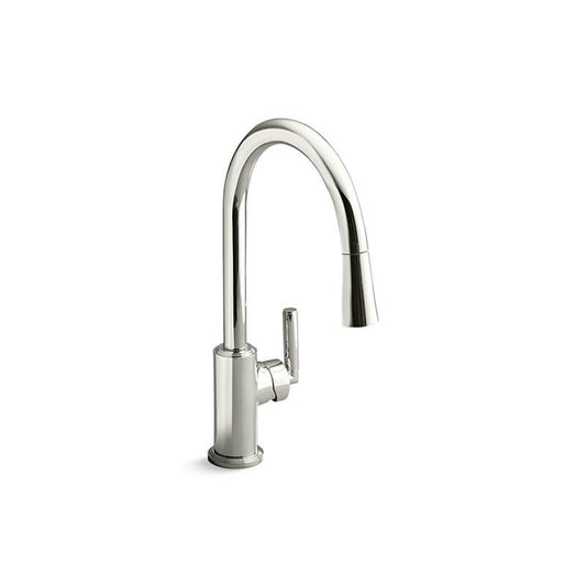 KALLISTA Vir Stil Minimal P23071-00-AG Vir Stil® Minimal Pull-Down Kitchen Faucet - Brushed Nickel