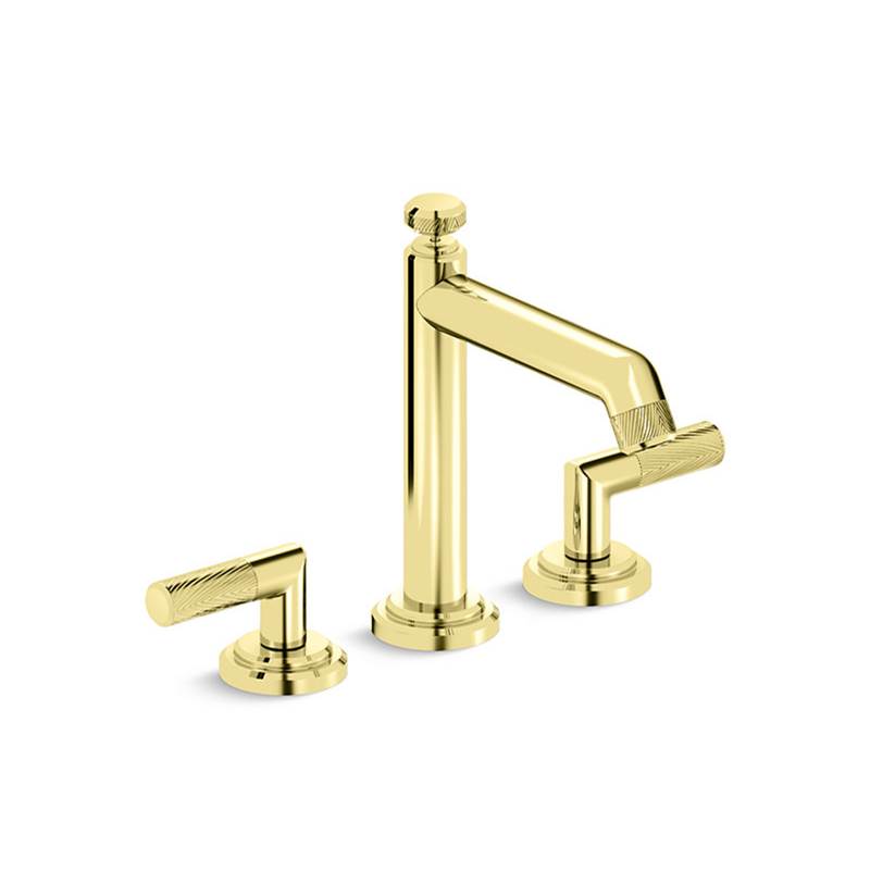KALLISTA Pinna Paletta By Lk P24903-ULB-ULB Pinna Paletta Deck-Mount Bath Set - Unlacquered Brass