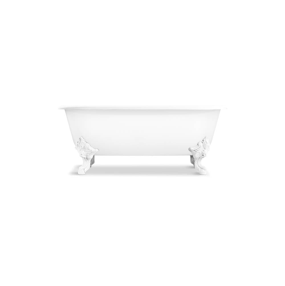 KALLISTA Cleo Circe P50202-W-0 Circe® Bath No Feet-Exterior White - Stucco White