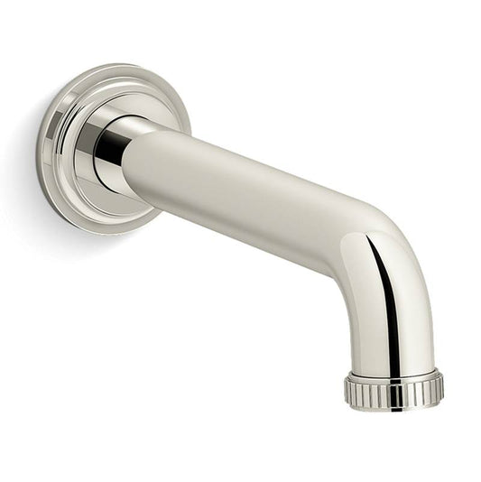 KALLISTA Central Park West P21250-00-SN Central Park West Wall Bath Spout - Polished Nickel