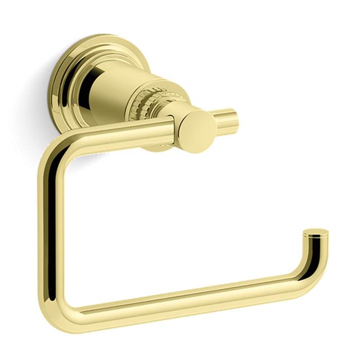 KALLISTA Central Park West P31427-00-ULB Central Park West Toilet Paper Holder - Unlacquered Brass