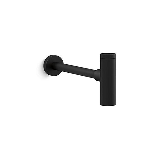 KALLISTA P21688-00-BL Contemporary Round Bottle Trap - Matte Black