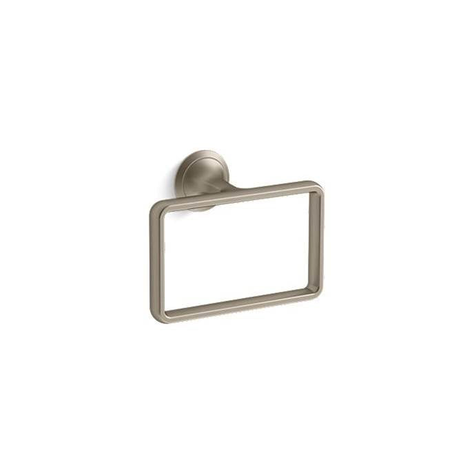 KALLISTA Script P25013-00-BV Script® Towel Ring - Brushed Bronze