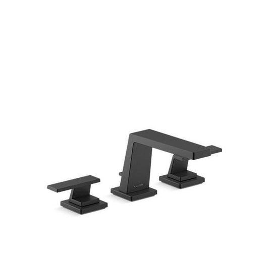 KALLISTA Klyne P26001-LV-BL Klyne Sink Faucet, Pure Spout, Lever Handles - Matte Black