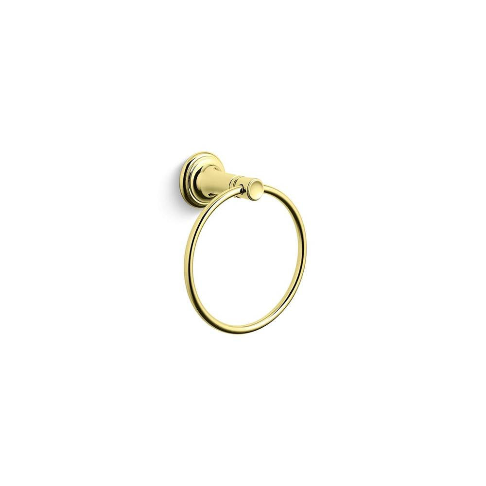 KALLISTA Bellis P34610-00-ULB Bellis® Towel Ring - Unlacquered Brass