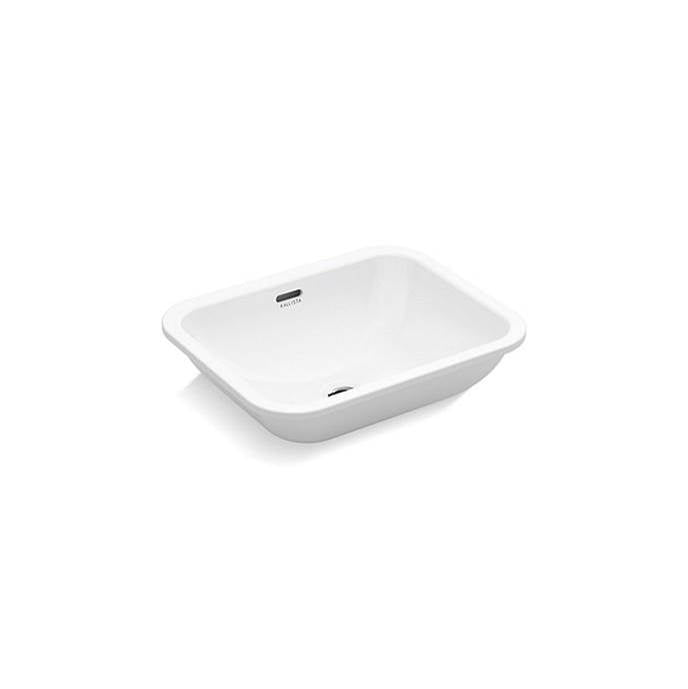 KALLISTA P74234-WO-0 Perfect Um Sink, Soft Rectangle, Glzd - Stucco White