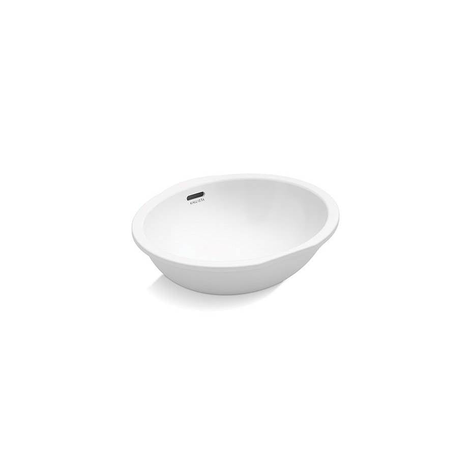 KALLISTA P74241-WO-0 Perfect Um Sink, Soft Oval, Glzd - Stucco White ...