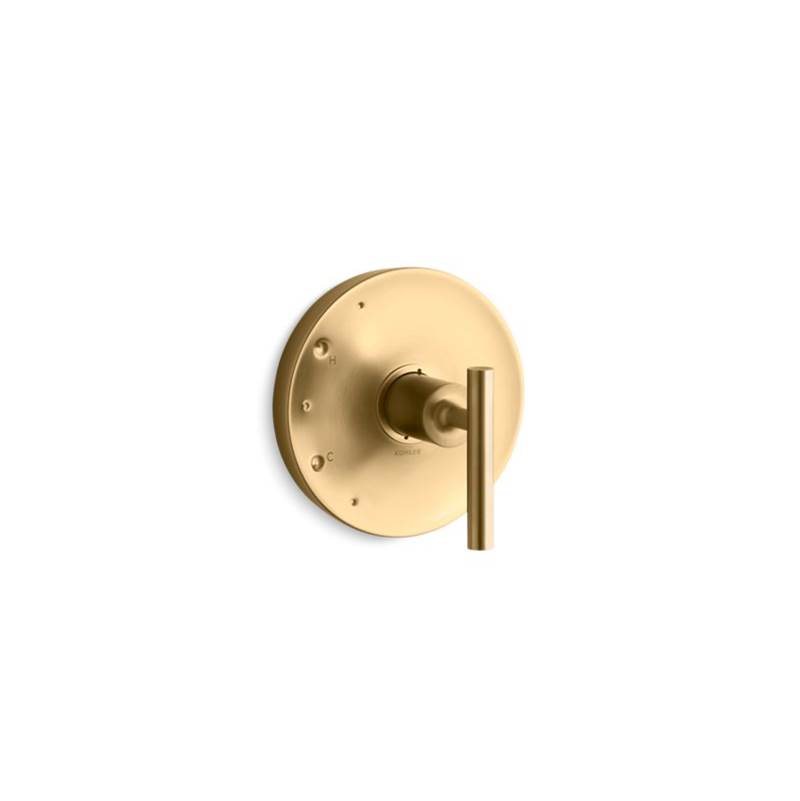 KOHLER K-TS14423-4-BGD Rite-Temp valve trim with lever handle  -  Moderne Brushed Gold
