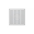 INFINITY DRAIN LND5-2H MW LND 5 5" x 5" LND 5 Slotted Pattern Complete Kit in Matte White with Cast Iron Drain Body for Hot Mop, 2" No Hub Outlet