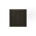 INFINITY DRAIN LND5-2I ORB LND 5 5" x 5" LND 5 Slotted Pattern Complete Kit in Oil Rubbed Bronze with Cast Iron Drain Body, 2" Outlet