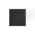 INFINITY DRAIN LQD5-2A BK LQD 5 5" x 5" LQD 5 Squares Pattern Complete Kit in Matte Black with ABS Drain Body, 2" Outlet