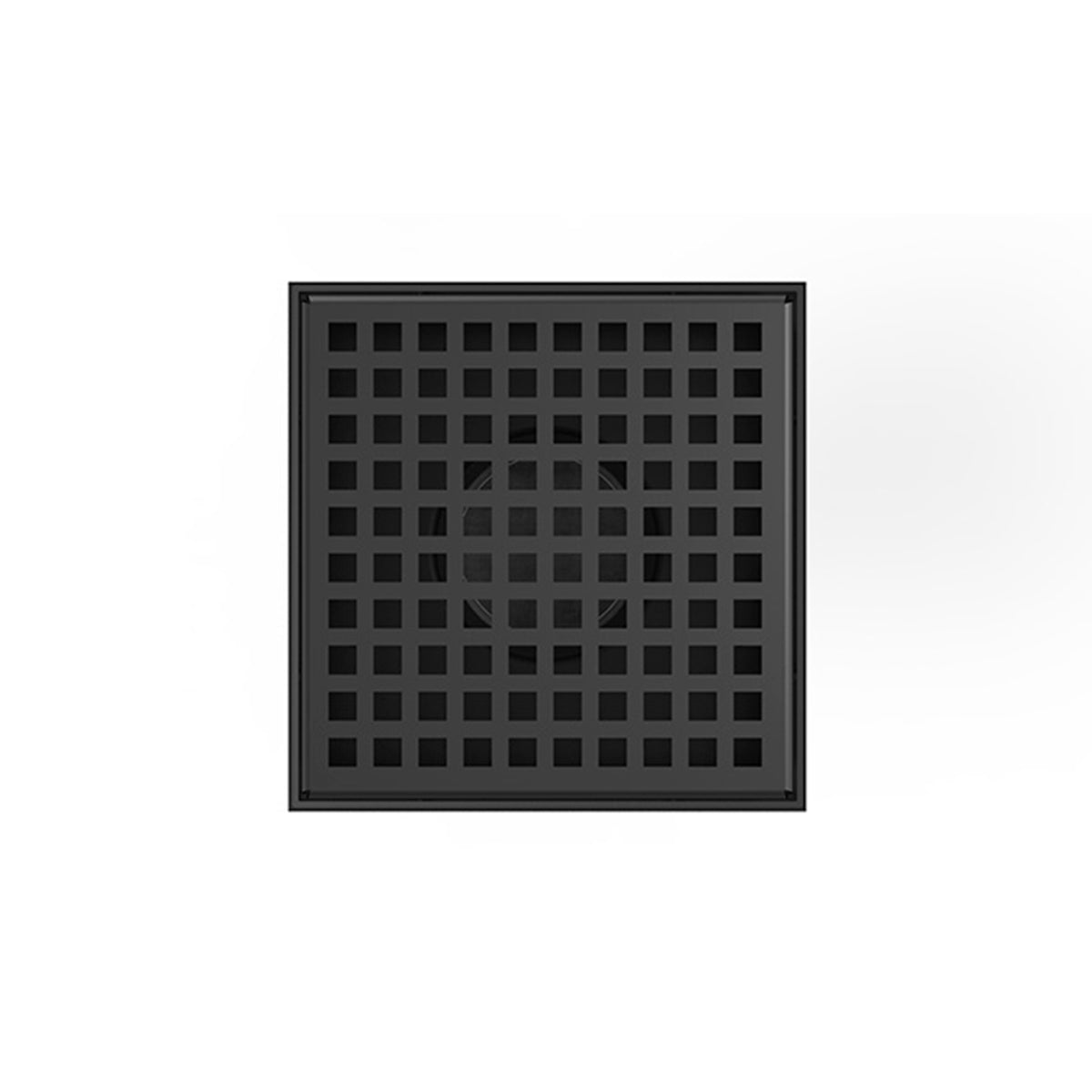INFINITY DRAIN LQD5-2A GM LQD 5 5" x 5" LQD 5 Squares Pattern Complete Kit in Gunmetal with ABS Drain Body, 2" Outlet