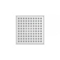 INFINITY DRAIN LQD5-2A MW LQD 5 5" x 5" LQD 5 Squares Pattern Complete Kit in Matte White with ABS Drain Body, 2" Outlet