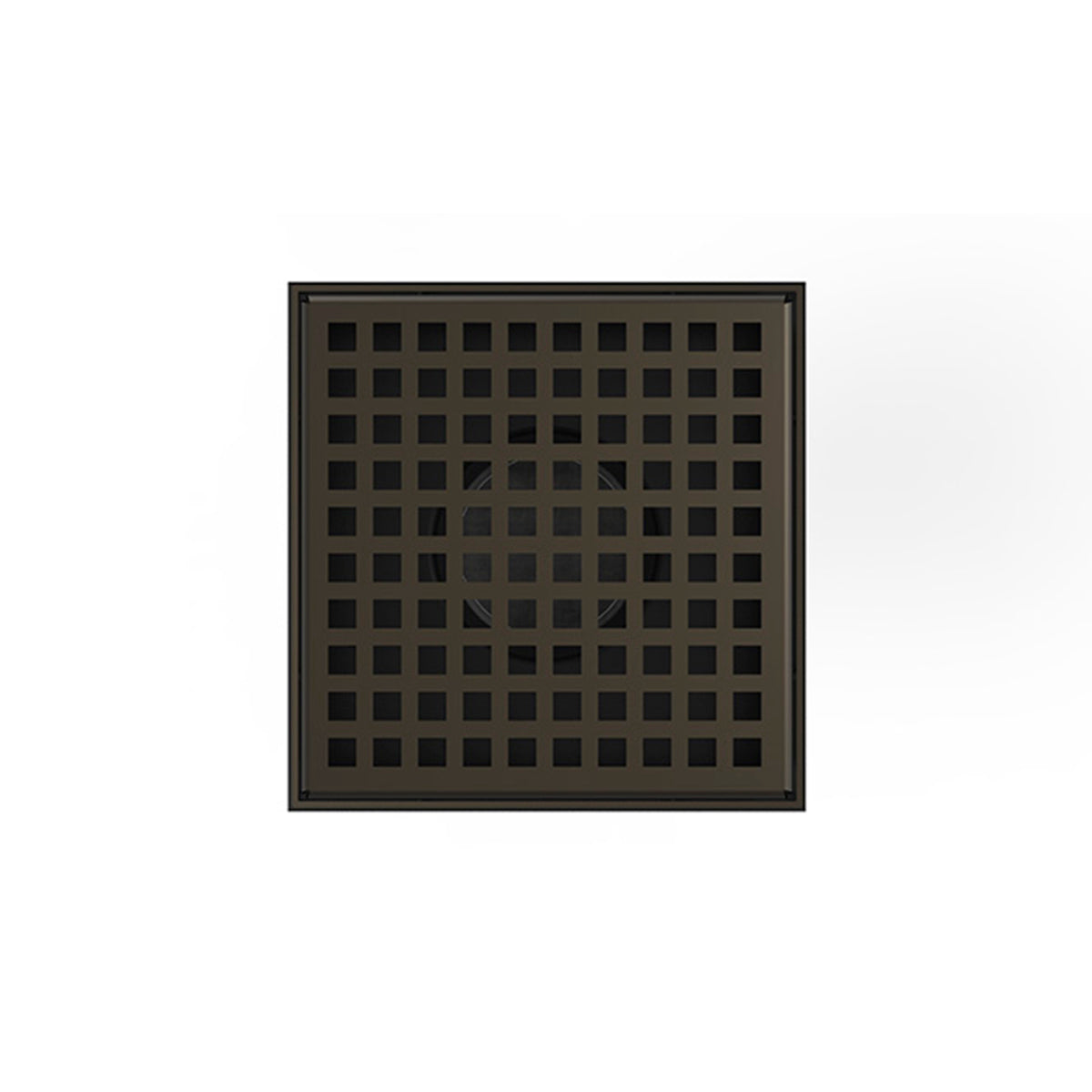 INFINITY DRAIN LQD5 BS ORB LQD 5 5" x 5" LQD 5 Squares Pattern Complete Kit in Oil Rubbed Bronze with Stainless Steel Bonded Flange, 2" No Hub Outlet