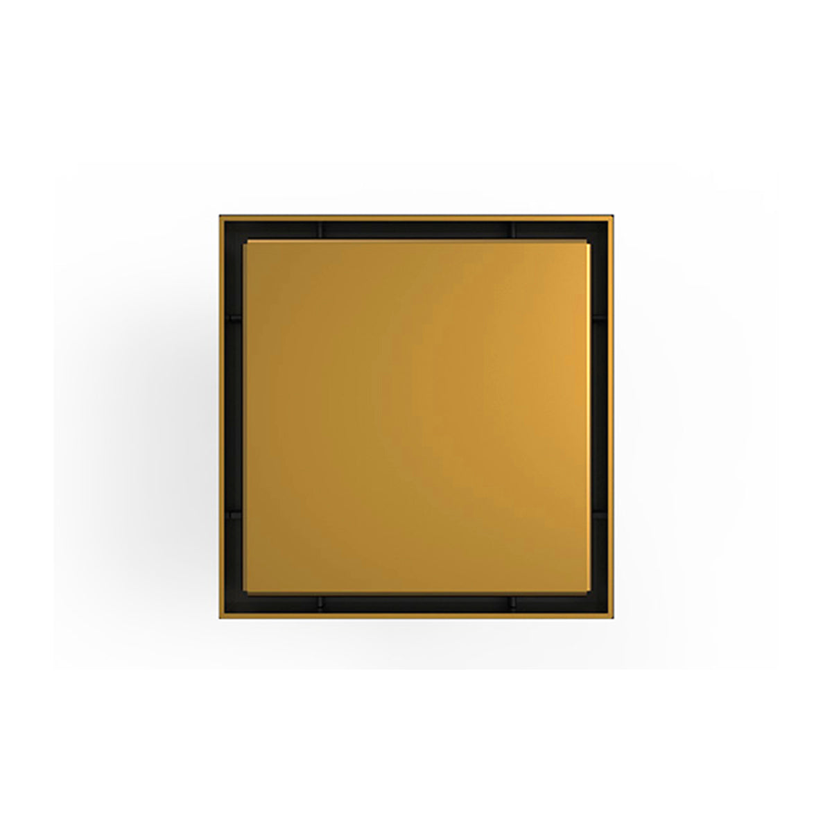 INFINITY DRAIN LS5-2 PB LSD 5 5"x5" LS5 Solid Style Strainer-2" Throat in Polished Brass