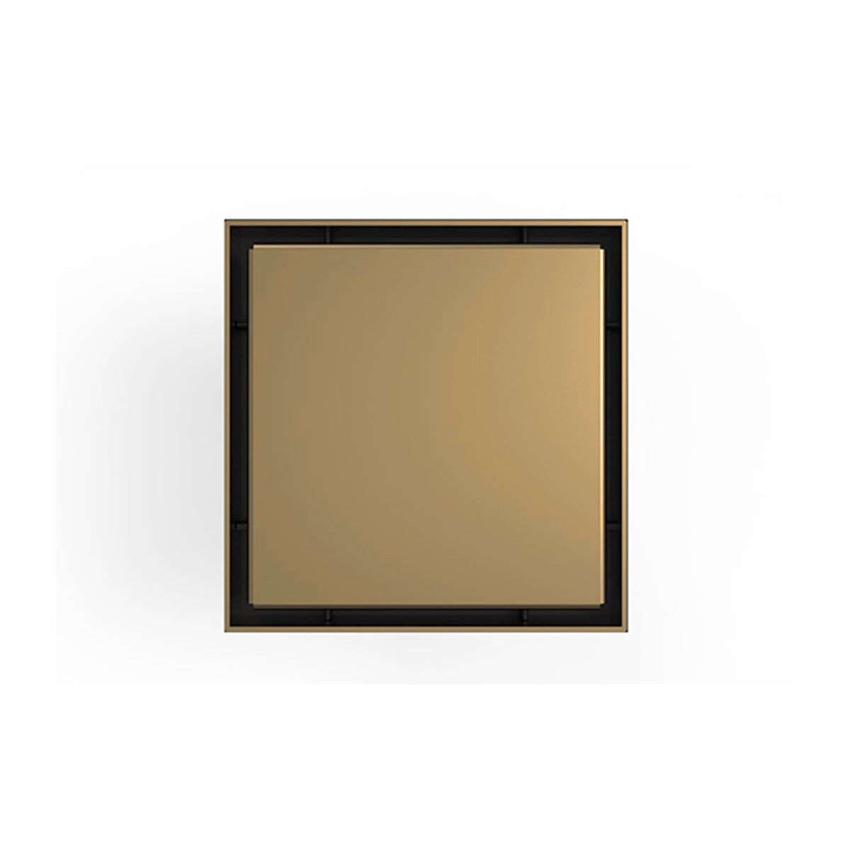 INFINITY DRAIN LS5-2 SC LSD 5 5"x5" LS5 Solid Style Strainer-2" Throat in Satin Champagne