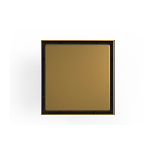 INFINITY DRAIN LSD5-2H SB LSD 5 5" x 5" LSD 5 Solid Style Complete Kit in Satin Bronze with Cast Iron Drain Body for Hot Mop, 2" No Hub Outlet