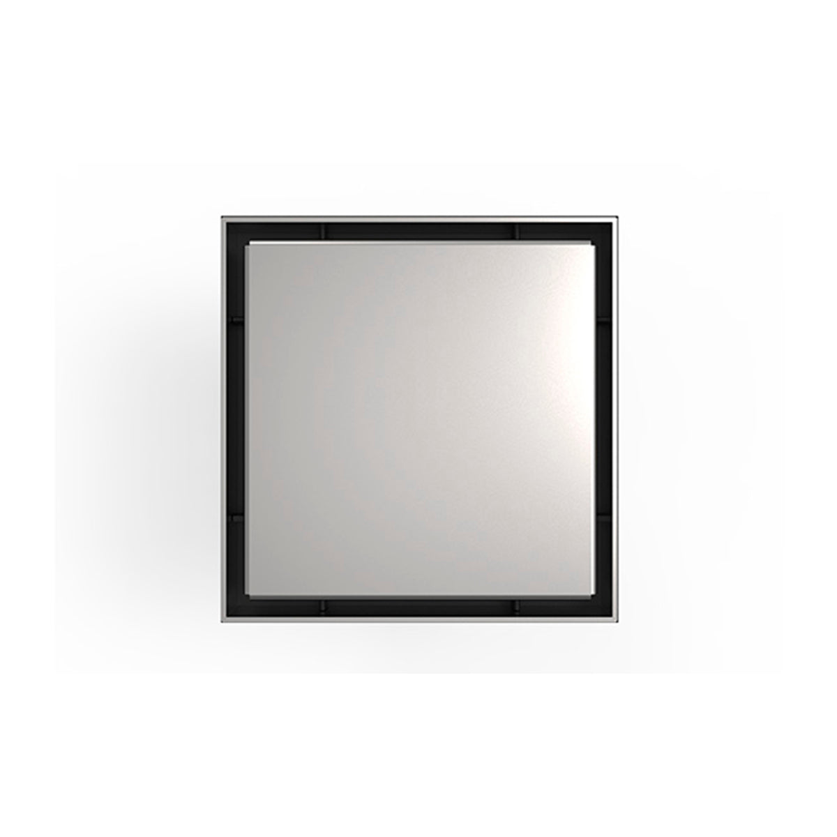 INFINITY DRAIN LSD5-2H SS LSD 5 5" x 5" LSD 5 Solid Style Complete Kit in Satin Stainless with Cast Iron Drain Body for Hot Mop, 2" No Hub Outlet