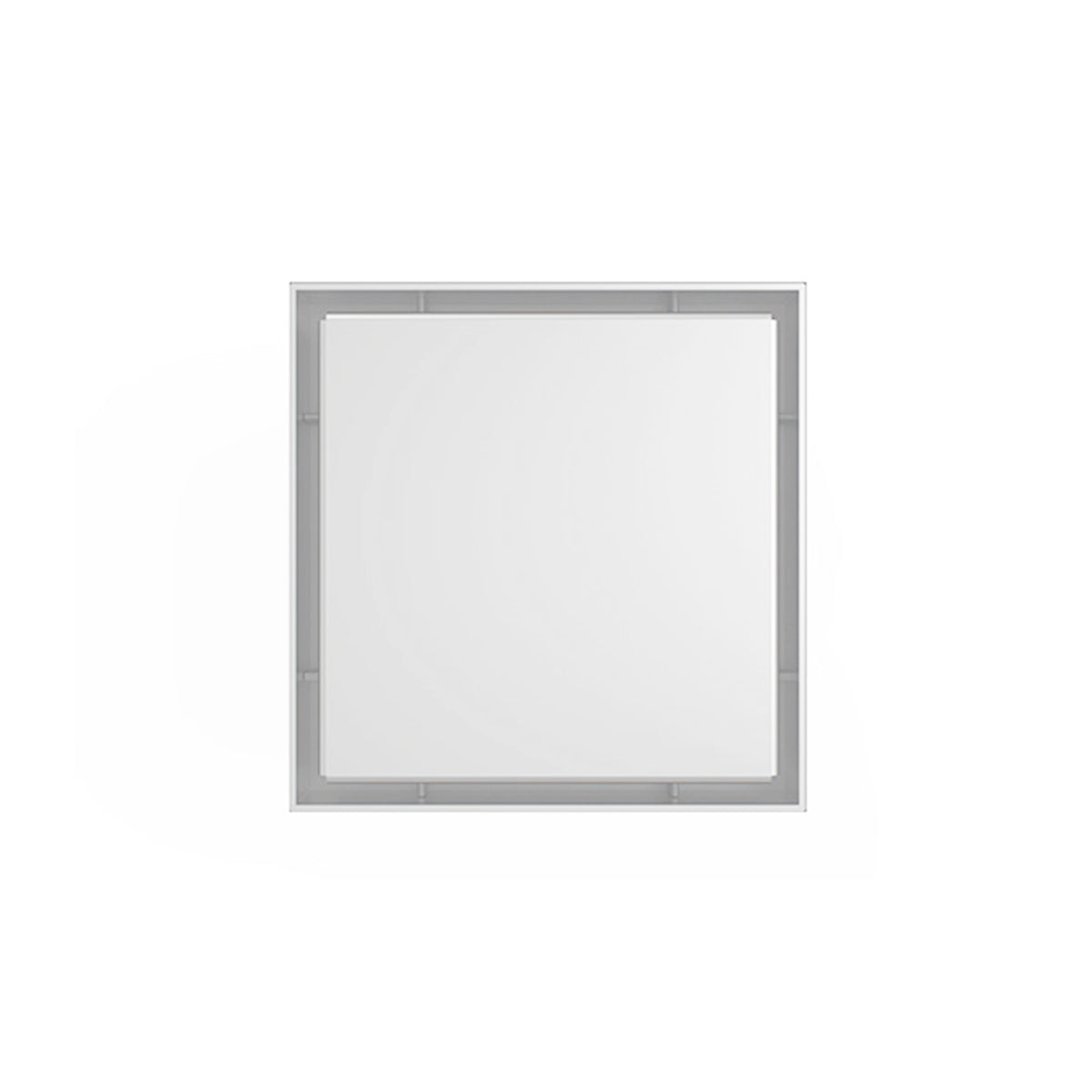 INFINITY DRAIN LSD5 BA MW LSD 5 5" x 5" LSD 5 Solid Style Complete Kit in Matte White with ABS Bonded Flange, 2", 3" and 5" Outlet