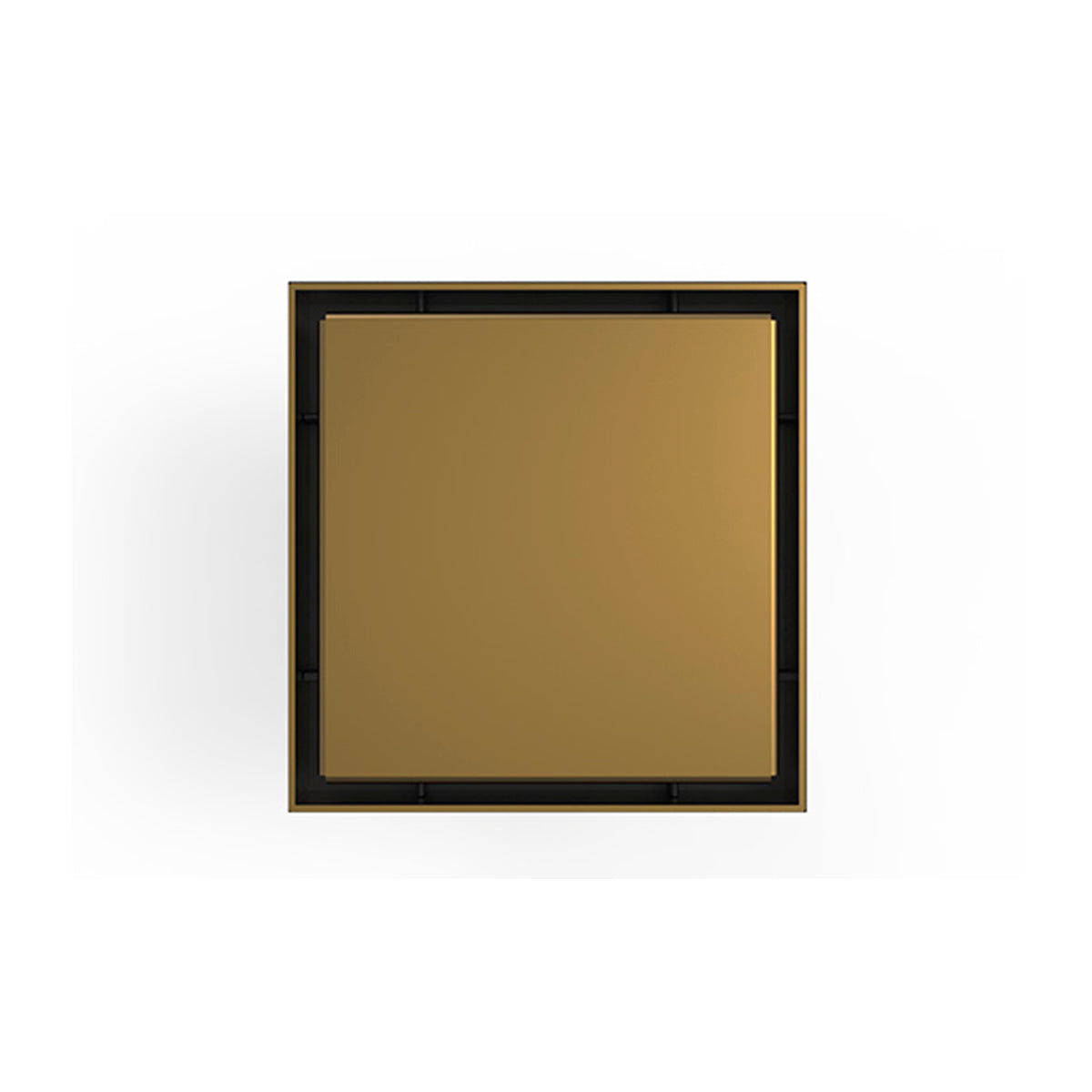 INFINITY DRAIN LSD5 BA SB LSD 5 5" x 5" LSD 5 Solid Style Complete Kit in Satin Bronze with ABS Bonded Flange, 2", 3" and 4" Outlet