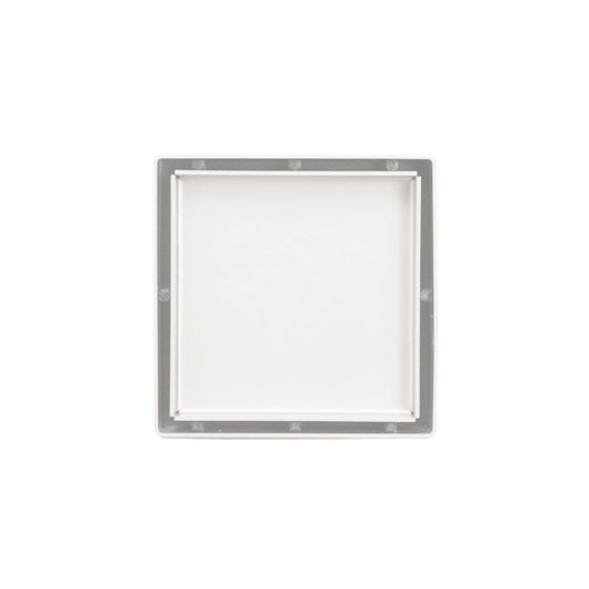 INFINITY DRAIN LTD4-2A MW LTD 4 4" x 4" LTD 4 Tile Insert Complete Kit in Matte White with ABS Drain Body, 2" Outlet