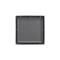 INFINITY DRAIN LTD4-2H GM LTD 4 4" x 4" LTD 4 Tile Insert Complete Kit in Gunmetal with Cast Iron Drain Body for Hot Mop, 2" No Hub Outlet