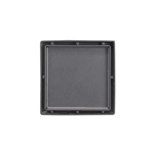INFINITY DRAIN LTD4-2P GM LTD 4 4" x 4" LTD 4 Tile Insert Complete Kit in Gunmetal with PVC Drain Body, 2" Outlet