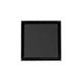 INFINITY DRAIN LTD5 BA BK LTD 5 5" x 5" LTD 5 Tile Insert Complete Kit in Matte Black with ABS Bonded Flange, 2", 3" and 4" Outlet