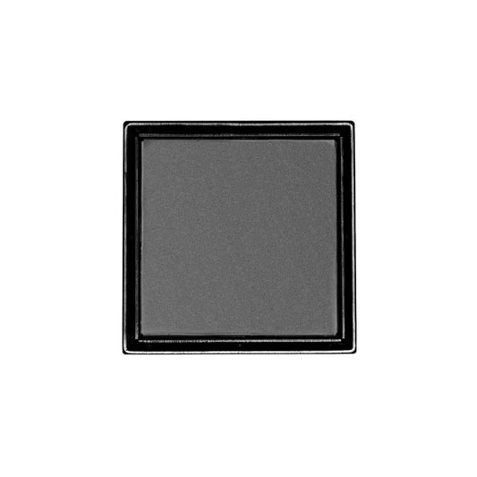 INFINITY DRAIN LTD5 BA GM LTD 5 5" x 5" LTD 5 Tile Insert Complete Kit in Gunmetal with ABS Bonded Flange, 2", 3" and 5" Outlet