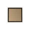 INFINITY DRAIN LTD5 BP SC LTD 5 5" x 5" LTD 5 Tile Insert Complete Kit in Satin Champagne with PVC Bonded Flange, 2", 3" and 5" Outlet