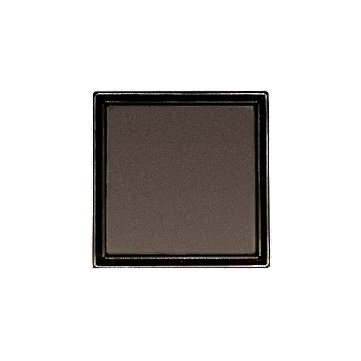 INFINITY DRAIN LTD5 BS ORB LTD 5 5" x 5" LTD 5 Tile Insert Complete Kit in Oil Rubbed Bronze with Stainless Steel Bonded Flange, 2" No Hub Outlet