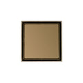 INFINITY DRAIN LTD5 BS SB LTD 5 5" x 5" LTD 5 Tile Insert Complete Kit in Satin Bronze with Stainless Steel Bonded Flange, 2" No Hub Outlet