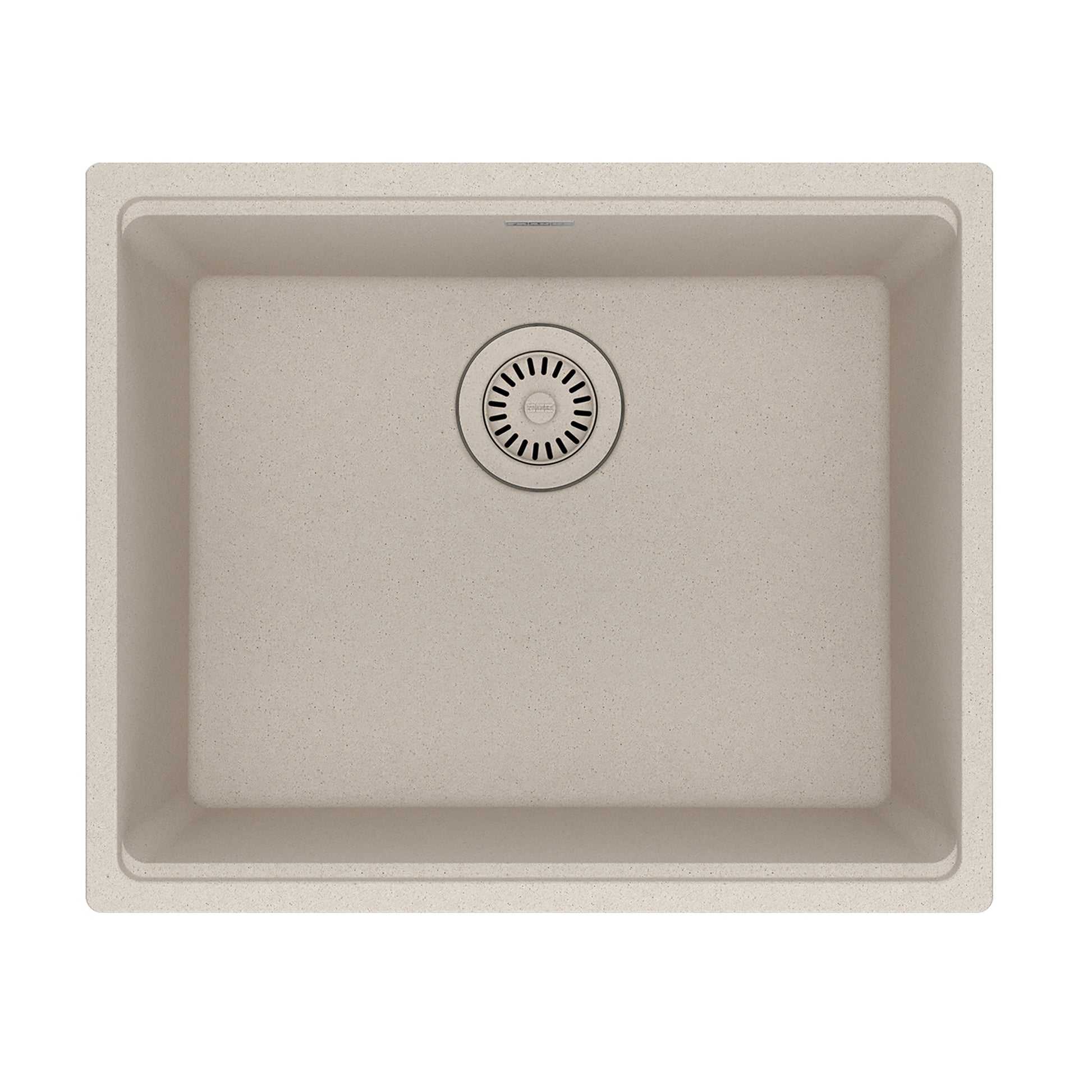 FRANKE MAG11020-CHA Maris Undermount 21.7-in x 17.8-in Granite Single Bowl Kitchen Sink in Champagne