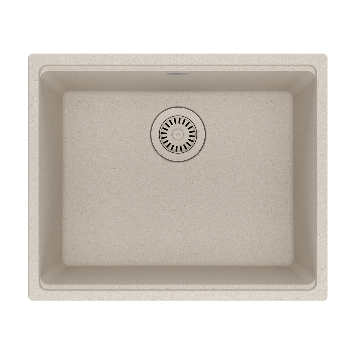 FRANKE MAG11020-CHA Maris Undermount 21.7-in x 17.8-in Granite Single Bowl Kitchen Sink in Champagne