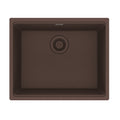 FRANKE MAG11020-MOC Maris Undermount 21.7-in x 17.8-in Granite Single Bowl Kitchen Sink in Mocha