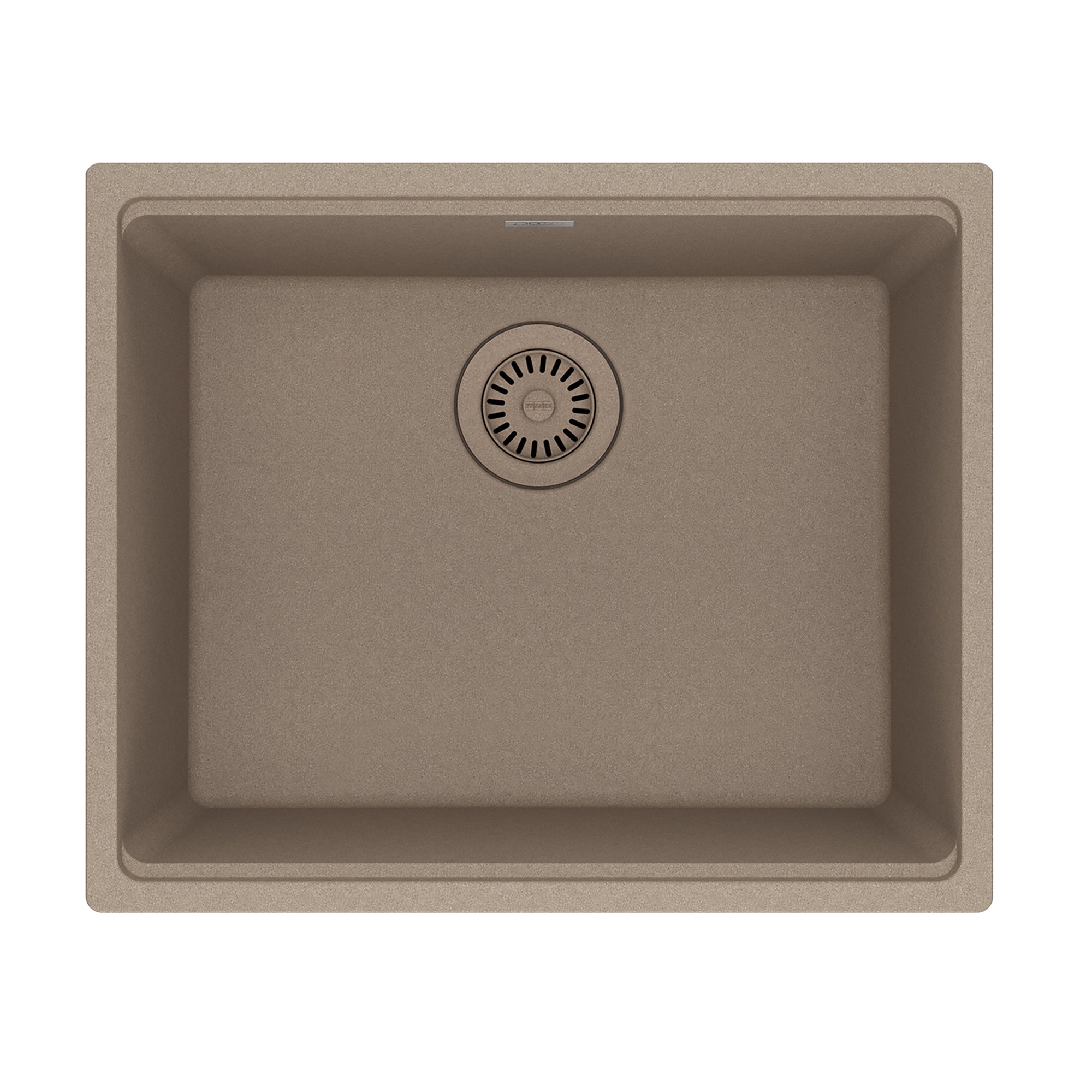 FRANKE MAG11020-OYS Maris Undermount 21.7-in x 17.8-in Granite Single Bowl Kitchen Sink in Oyster