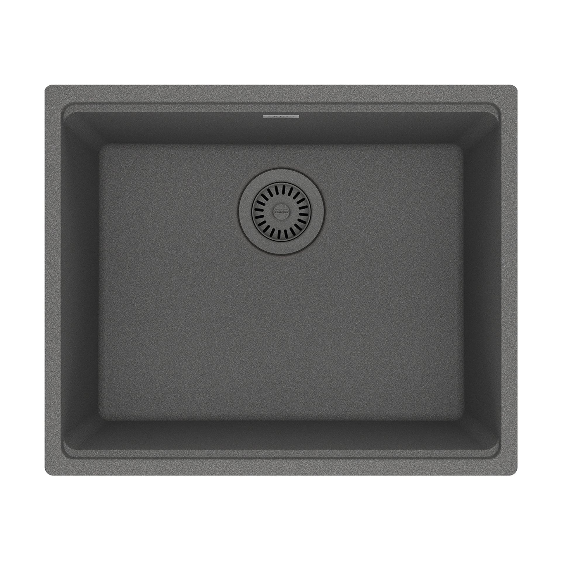 FRANKE MAG11020-SHG Maris Undermount 21.7-in x 17.8-in Granite Single Bowl Kitchen Sink in Stone Grey