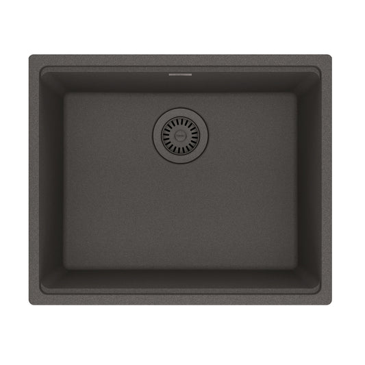 FRANKE MAG11020-SLG Maris Undermount 21.7-in x 17.8-in Granite Single Bowl Kitchen Sink in Slate Grey
